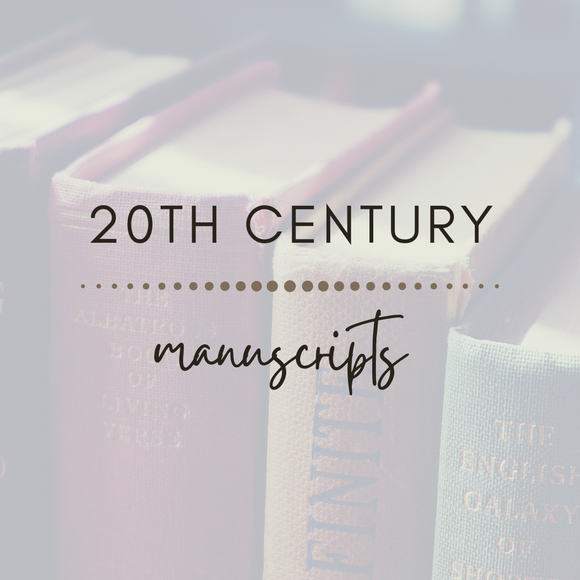 20th Century Manuscripts