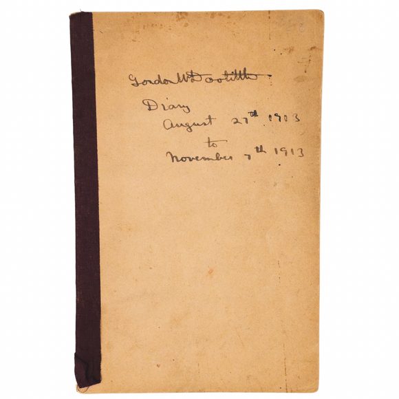 1913 Diary of a Lovestruck, Flawed University of Toronto Student, Son of Prominent Canadian, Dr. Perry Ernest Doolittle