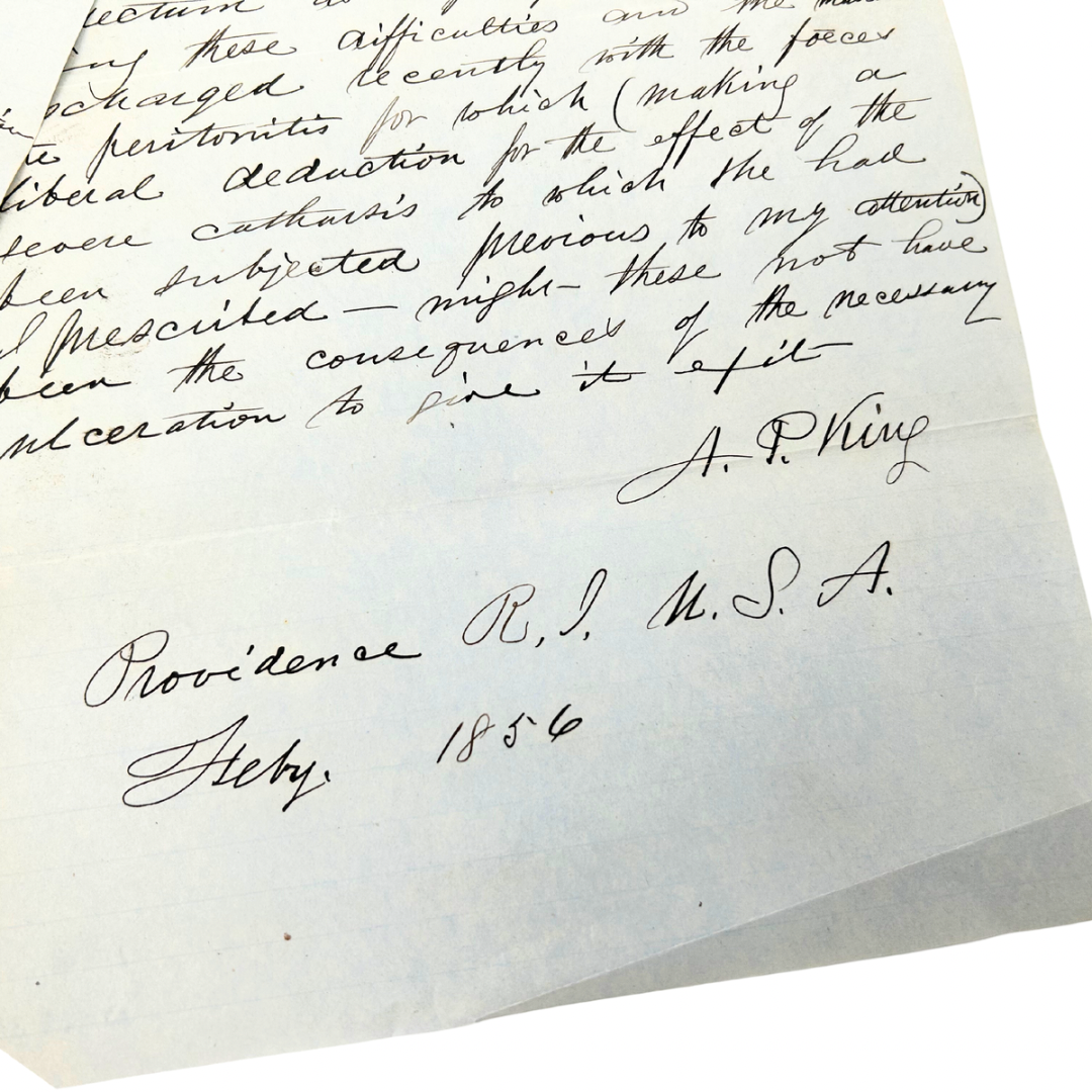 1856 Physician’s Manuscript Case Study Report on the Clinical Details