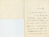 1887 Manuscript Letter About Essex by Conservative British Politician, Stanley Leighton