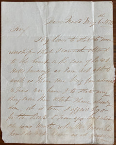 1823 Manuscript Court Submission Relating to the Valuation of a Watercraft Addressed to Canadian Justice of the Peace