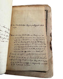 1802 Printed Almanack with Manuscript Margin Notes and Post-Revolutionary Diary Entries by a Columbia County, New York Citizen, Including Local and Historical References and Curious Coded Language