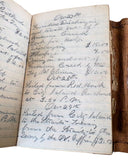 1876–1879 Manuscript Log & Financial Ledger of Connecticut Sea Captain Charles H. Bacon With Daily Routes, Tugboat, Coal, and Stone Operations of the Schooner George Gillum
