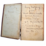 1908 HANDWRITTEN ORIGINAL DIARY OF A YOUNG GERMAN GIRL LIVING A YEAR IN AMERICA, WRITING VIVIDLY OF HER TEENAGE LIFE WITH FRIENDS AND FAMILY, AND FINALLY RELUCTANTLY RETURNING HOME TO GERMANY IN A STEAMBOAT