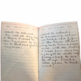 1908 HANDWRITTEN ORIGINAL DIARY OF A YOUNG GERMAN GIRL LIVING A YEAR IN AMERICA, WRITING VIVIDLY OF HER TEENAGE LIFE WITH FRIENDS AND FAMILY, AND FINALLY RELUCTANTLY RETURNING HOME TO GERMANY IN A STEAMBOAT