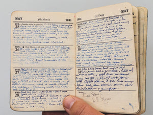 1941 Diary of a World War Two (WWII) Pilot Officer for the Royal Air Force Serving on the Middle East Command in Cairo, Egypt