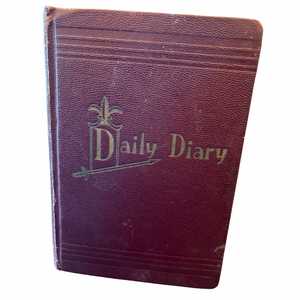 1940 Diary of a Blue Collar Rural New Yorker Working Day and Night in Southport to Provide for His Family of Five