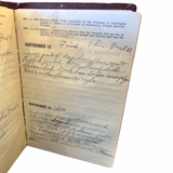 1940 Diary of a Blue Collar Rural New Yorker Working Day and Night in Southport to Provide for His Family of Five