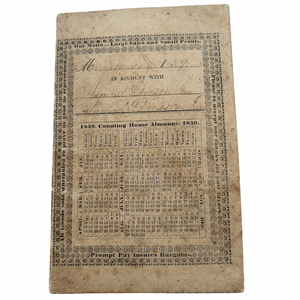 1859 Manuscript Diary of a New Hampshire Farmer Engaged in Community Advocacy, His Church and Supporting His Aging Parents While Running a Bustling Business