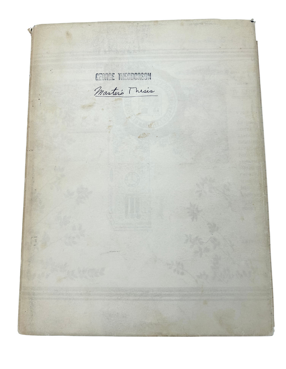 1951 Notable Sociologist’s Cornell University Master’s Thesis on the Social Organization of Groups, Including Handwritten Data Collection Notes and Feedback from a Sociology Colleague