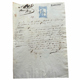 1874 Matanzas, Cuba Travel Pass (Salvoconducto) for a Free Man of Color Illustrating Colonial Racial Surveillance