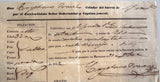 1852 Matanzas Early Cuban Internal Passport (Colonial Travel Permit) for Tailor Alejandro Eliseo Santana, Signed by Cayetano Fornell