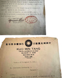 1941 Cuban Chinese Kuomintang (Kuo Min Tang) Delegation of Colón's Submission to the Provincial Government Reporting Leadership and Finances Under the Law of Associations