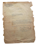 1940 Cubam Military Letter Signed by Francisco Tabernilla Dolz Regarding a Commemoration Event for Veterans of the Independence Delegation on May 20