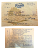 1941 Havana Membership Receipt of “El Sol de América” Sociedad Civil de Servicios, Documenting a National Mutual Aid Burial Network and Pantheon Rights at Colón Cemetery