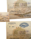 1941 Havana Membership Receipt of “El Sol de América” Sociedad Civil de Servicios, Documenting a National Mutual Aid Burial Network and Pantheon Rights at Colón Cemetery