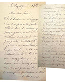 1886 Letter to Aimé Giron Seeking His Appeal to President Jules Grévy and Minister Édouard Lockroy for Naturalization and Government Advancement