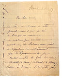 1893 French Educator Letter to Aimé Giron on His Lycée Janson-de-Sailly Appointment, Literary Patronage, Personal Grief and a Beloved Dog