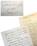 c.1863–1867 Aimé Giron Literary Correspondence With Praise for Le Sabot de Noël and a Report Rushed to the Le Puy Press