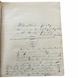 1849 New Hampshire Teen Boy’s Academic and Creative Writing Kept While at Indiana University