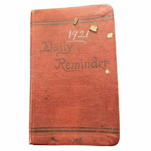1921 Diary of a Philadelphia Reverend, Salesman and WWI Veteran Recording His Work and Religious Endeavors