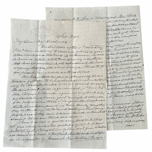 1893 Detailed Manuscript Letter from Historian William M. Blackburn, President of Pierre University
