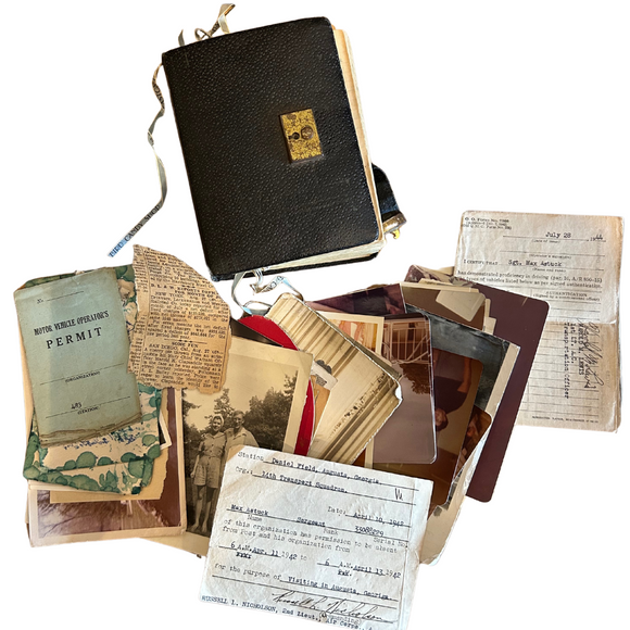 1942 Diary and Extensive Ephemera Collection of a Pennsylvania Man Who Worked as a Weaver and Served in the US Army During WWII