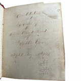 1873-1875 Manuscript Minute Book and Constitution of an Illinois Silver Cornet Band With Details of Finances, Performances, By-Laws, Local Events and More