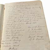 1894-1900 Manuscript Minute Book of the Bartlett, New Hampshire Chapter of the Order of the King’s Daughters and Sons Charitable Organization