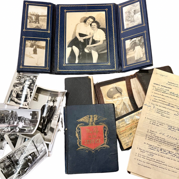 1943 Manuscript Diary and Personal Items of a US Navy Recruit from Ohio Who is Delighted to Join Up and Describes Daily Training with Enthusiasm and Rare Detail