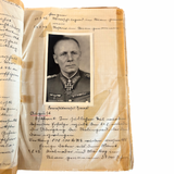 1942-1943 Diary Scrapbook of a German War Watcher Cheering on the Nazi Regime and Tracking  World War II By Summarizing German News Media Reports