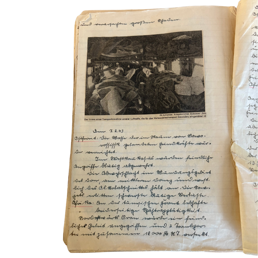 1942-1943 Diary Scrapbook of a German War Watcher Cheering on the Nazi ...
