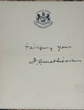1914 Autographs of Three Canadian Premiers: J.A. Mathieson, Arthur L. Sifton, and James K. Flemming
