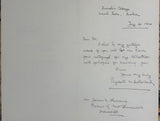 1914 Autographs of Three Canadian Premiers: J.A. Mathieson, Arthur L. Sifton, and James K. Flemming