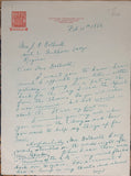 1964 Candid Personal Letter from Saskatchewan Lieutenant Governor The Honourable R.L. Hanbridge