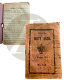 1943 ORIGINAL MANUSCRIPT DIARY OF ONE BRITISH GUNNER'S MISERABLE 6 MONTHS IN DIEGO SUAREZ MADAGASCAR