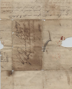 1842 Beautiful Naturally Aged Handwritten Family Letters