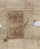 1842 Beautiful Naturally Aged Handwritten Family Letters