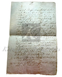 1734 German Jewish History: Original Manuscript Loan Agreement with a Jewish Moneylender, Secured by Land