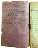 1943 ORIGINAL MANUSCRIPT DIARY OF ONE BRITISH GUNNER'S MISERABLE 6 MONTHS IN DIEGO SUAREZ MADAGASCAR