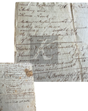 1796 Post Revolutionary Farming Operational Ledger Sheet of Capt. Noah Wheeler, Prominent Dutchess Co, NY Farmer Teaching His Adolescent Sons the Family Business