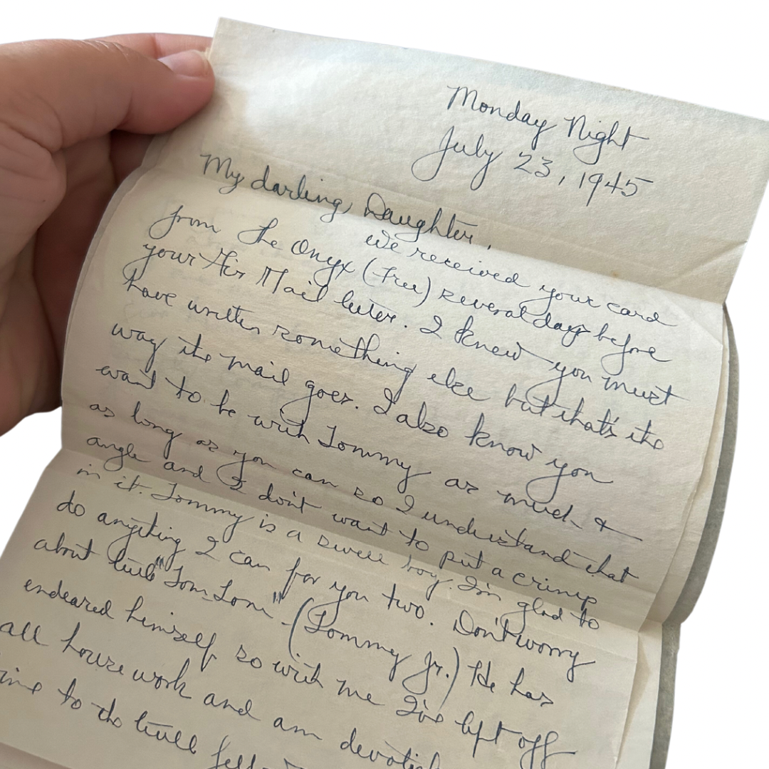 1940s Manuscript Letters on Love, Child Rearing and the Polio Epidemic ...