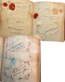Dunn Family Autograph Album of ~230 Autographs from Quebec, Honduras &amp; England, with Lord Kelvin, Royalty, Anglican Bishops, United Fruit and Subsidiaries, Politicians, Artists, Clockmakers &amp; Signed Ephemera and More