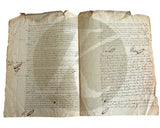 1742–1744 French Notarial Manuscript: Probate and Partition of the Beuze de Vologer Estate