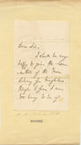 1852 Autograph Signed Letter from Richard Monckton Milnes to an Unknown Recipient at The Free Library for Marylebone