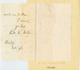 1852 Autograph Signed Letter from Richard Monckton Milnes to an Unknown Recipient at The Free Library for Marylebone