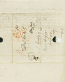 1846 Partial Letter to D.S. Kennedy Esq. from Radical Member of Parliament Dr. Joseph Hume
