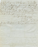 1833 Basil Hall Manuscript Letter to His Wife's Mother, Lady Hunter with Addition by Margaret Hall
