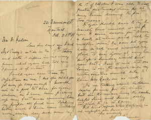 1880s Collection of Manuscript Letters with Hypnosis and Publishing Content Related to Colonel John Lewis Hurbert Neilson