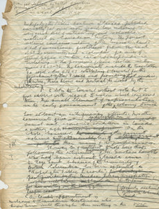 1948 Manuscript Draft of a Review of the Report on the Public Archives of Canada by George Williams Brown